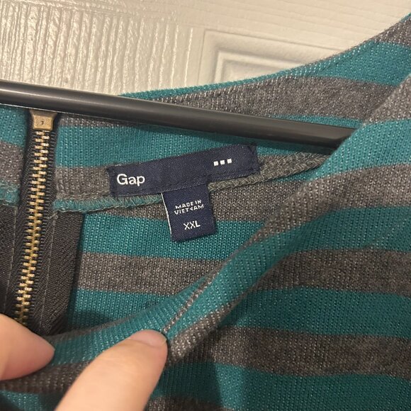 Gap‎ Striped Cotton Blend Sweater Dress, XXL - Picture 4 of 6